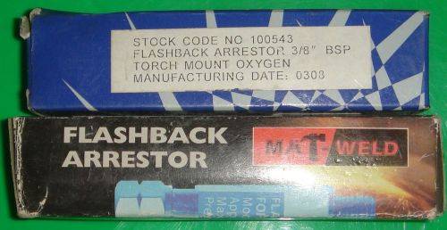BRAND NEW FLASHBACK ARRESTOR