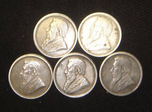 PAUL KRUGER THREEPENCE 1892/93/95/96/97