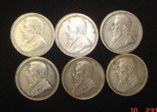 PAUL KRUGER SIXPENCE 1892/93/94/95/96/97