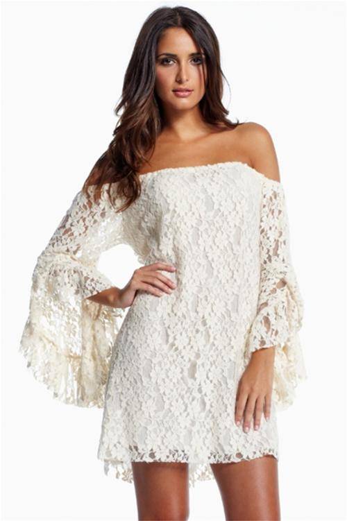 White Mini Dress (One Size)