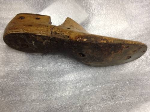 Vintage cobbler shoe last interior decor item