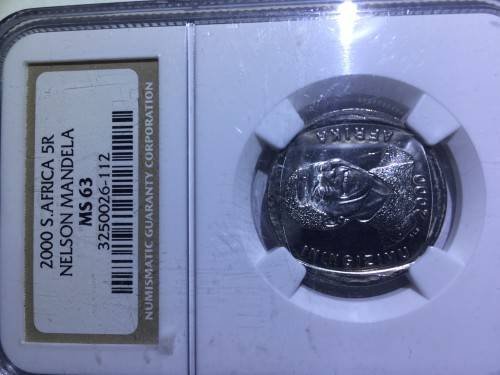2000 Nelson Mandela R5 coin