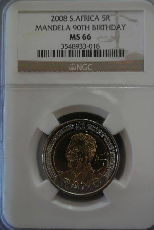 MS 66 NGC MANDELA BIRTHDAY 2008 MINT STATE 66, Very Sought After