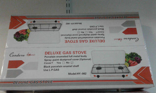 DELUXE GAS STOVE 2 PLATE STOVE