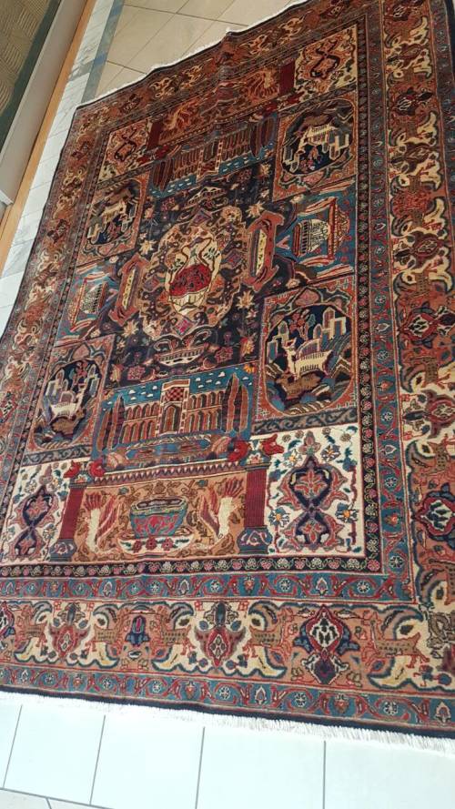 PERSIAN CARPET KASHMAR HISTORICAL DESIGN 3m x 2m HAND KNOTTED (WITH CERTIFICATE)