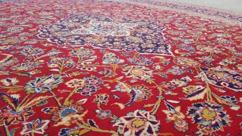 Persian carpet kashan 409CM X 297CM hand knotted  (with certificate)