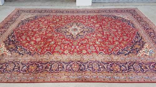Persian carpet kashan 409CM X 297CM hand knotted  (with certificate)
