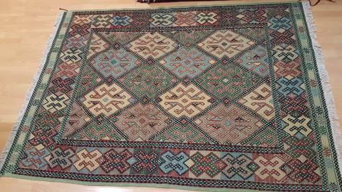 Persian Afghan Kilim Soumak 200cm x 150cm Hand Knotted