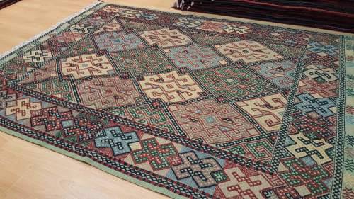 Persian Afghan Kilim Soumak 200cm x 150cm Hand Knotted