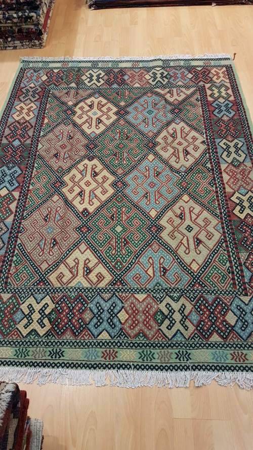 Persian Afghan Kilim Soumak 200cm x 150cm Hand Knotted