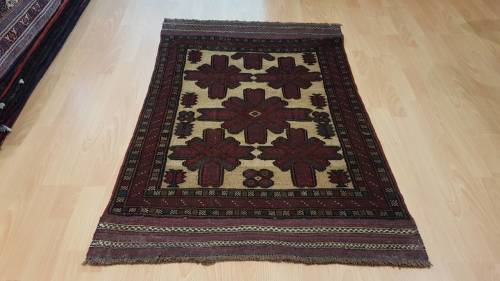 Persian Afghan Taimani Kilim&Carpet Mixture 130cm x 85cm Hand Knotted (with certificate)