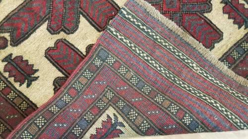Persian Afghan Taimani Kilim&Carpet Mixture 130cm x 85cm Hand Knotted (with certificate)