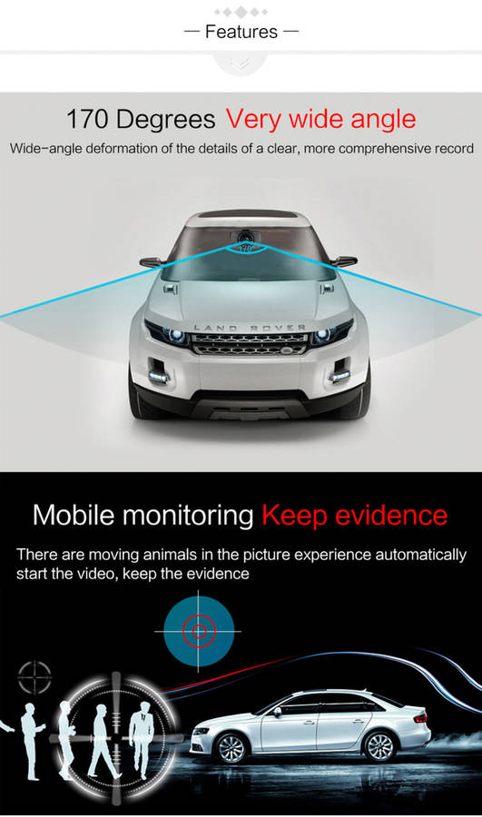 Full HD Car DVR CamCorder with Night Vison