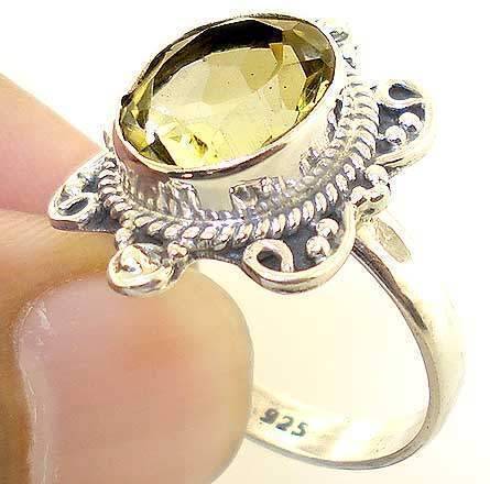 *LEMON TOPAZ* 925 Silver RING