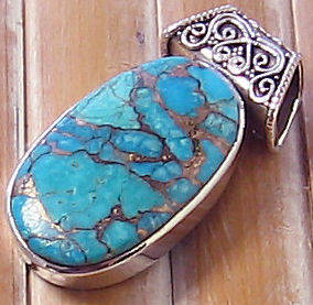 Exquisite TURQUOISE ! Solid Sterling Silver.