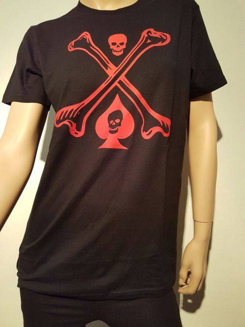 High Voltage TShirt Skull Crossbones Goth Punk metal Alternative Ace Spades