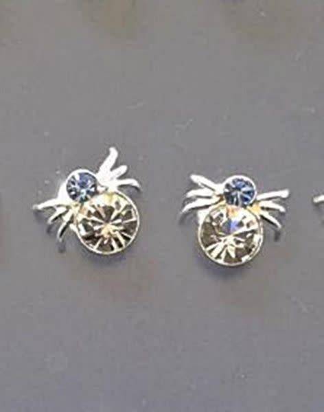STERLING SILVER 925 SPIDER STUD EARRINGS