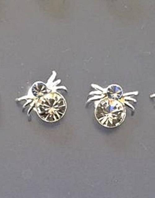 STERLING SILVER 925 SPIDER STUD EARRINGS
