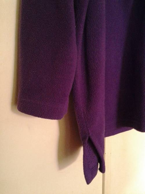 WOMEN'S SIZE 1X - PURPLE - FLEECE JERSEY - SNAP COLLAR