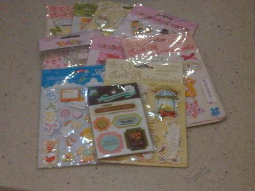10 packet assortment of Scrapbooking embellishments-Free gift