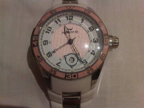 AQUASWISS pink and white ladies watch-100% authentic