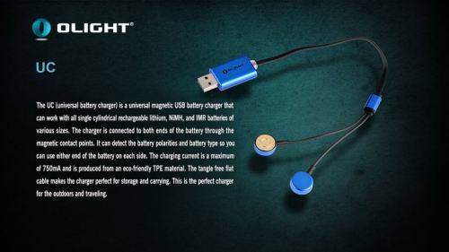Olight UC Charger 18650 16340 RCR123 14500 AA AAA- FREE SHIPPING