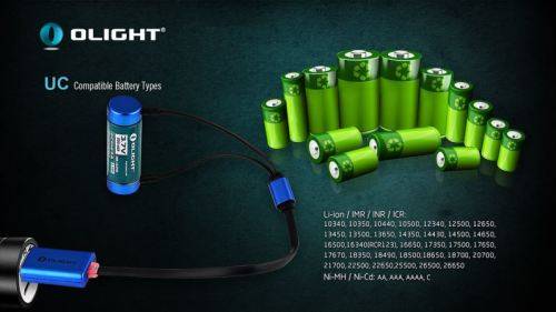 Olight UC Charger 18650 16340 RCR123 14500 AA AAA- FREE SHIPPING