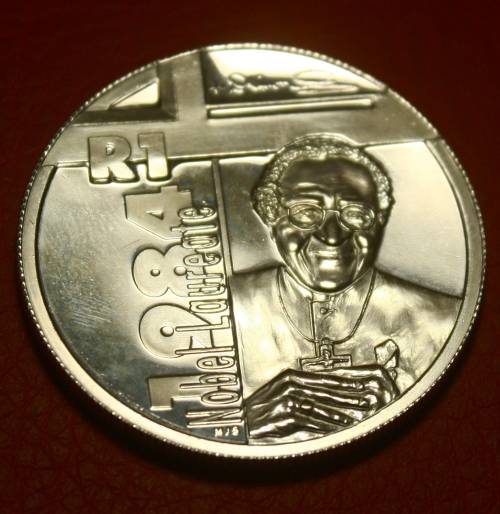 2006 Silver R1 - RSA UNC Protea Series-Nobel Prize Winner ~ Archbishop Desmon M. Tutu
