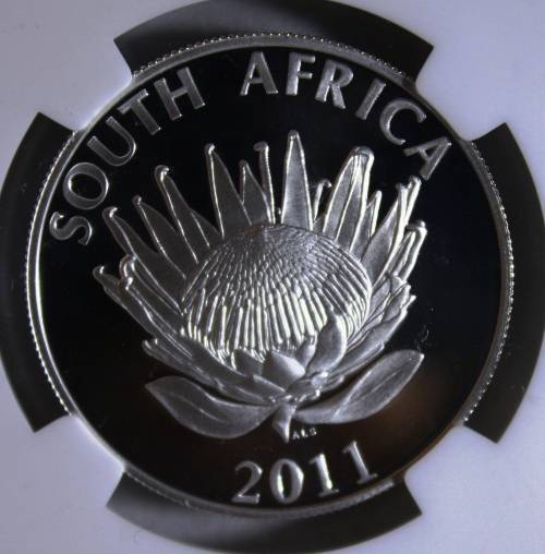 2011 ~ Protea Series Proof J.M. Coetzee Silver R1.00 ~ NGC Graded PF70 cRaZy R1 StArT!!!
