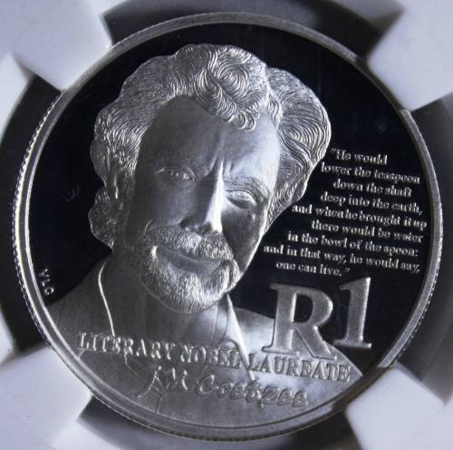 2011 ~ Protea Series Proof J.M. Coetzee Silver R1.00 ~ NGC Graded PF70 cRaZy R1 StArT!!!
