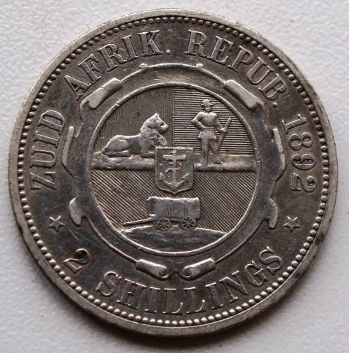 1892 ~ ZAR FLORIN / 2 SHILLINGS!!! R1 START