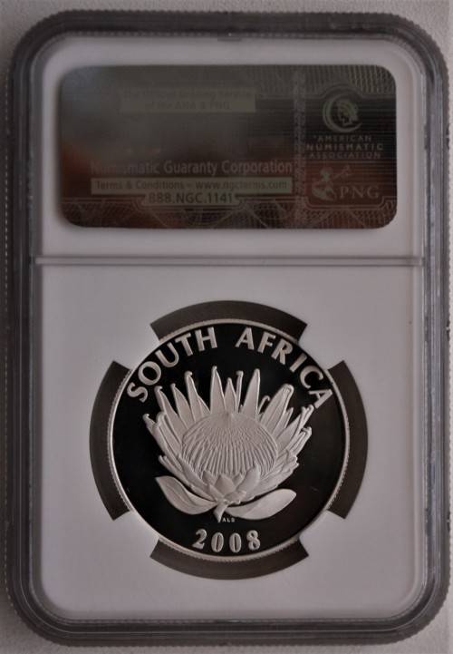 2008~ R.S.A Protea Series R1 - Mahatma Gandhi~ NGC Perfect Grade- cRaZy R1 StArT!!!
