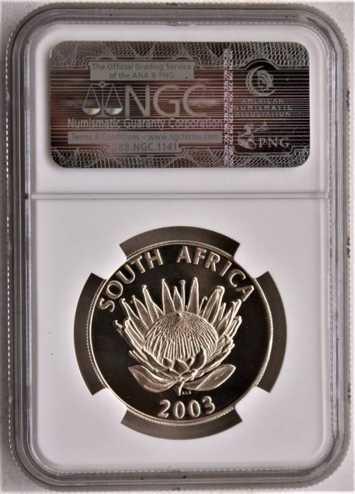 2003~ R.S.A Protea Series R1 - CRICKET~ NGC graded MS67 - ONLY 447 MINTED!!!-  cRaZy R1 StArT!!!