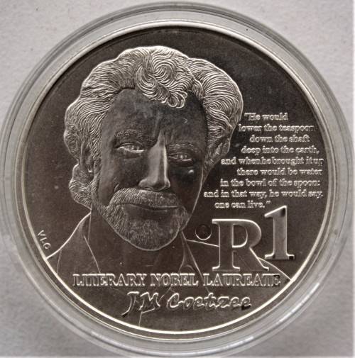 2011 ~ Protea Series UNC R1 - J.M.Coetzee ADELAIDE OVERSTRIKE- LOW MINTAGE of 600 ONLY!!! R1StArT!!!