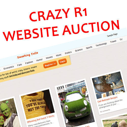 CRAZY R1 WEBSITE AUCTION!! OWN A SUPER WEBSITE!!