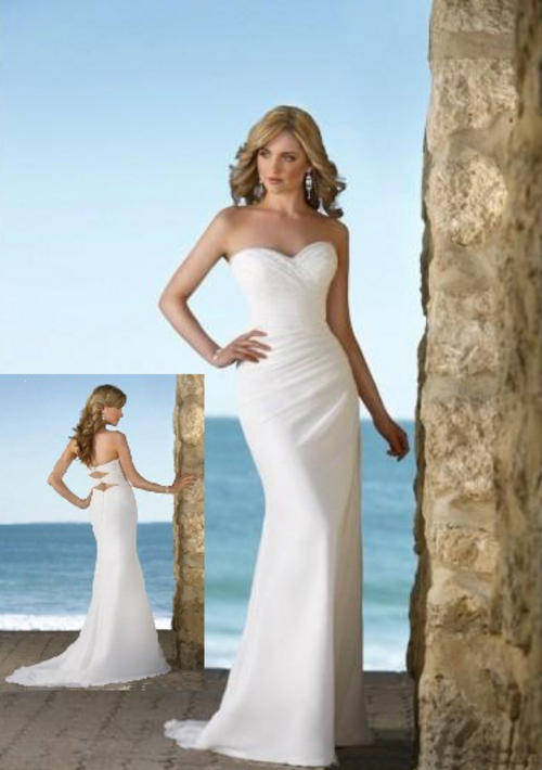 Stunning Chiffon Beaded Wedding Dress