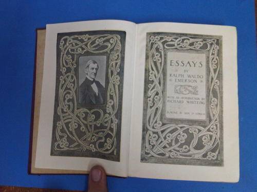Leather Bound Essays By Ralph Waldo Emerson 1907