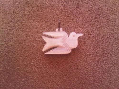 Mother Of Pearl Dove Charm