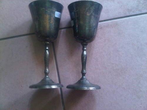 2 x Silver Plated Goblets