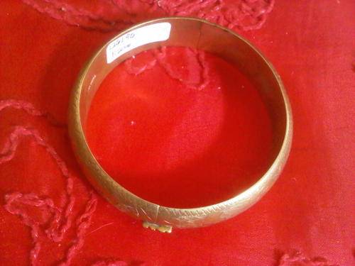Etched Brass Thailand Bangle