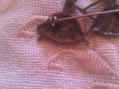 Vintage Sterling Silver CANDIDA Ballerina Brooch