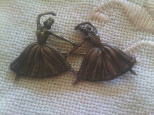 Vintage Sterling Silver CANDIDA Ballerina Brooch