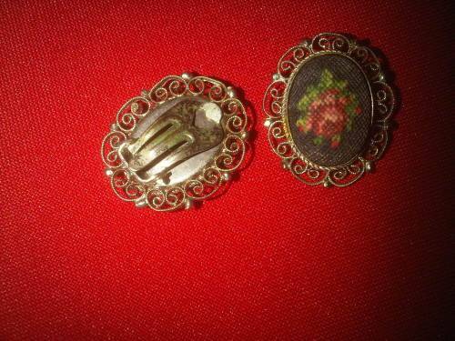 Vintage Silver Fillagry Earings