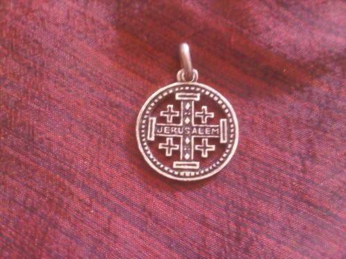 Vintage Sterling Silver Jerusalem Pendant