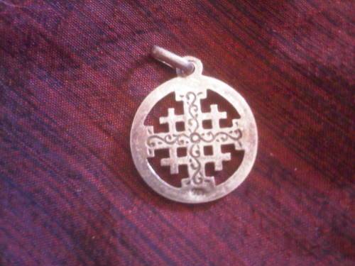 Vintage Sterling Silver Jerusalem Pendant