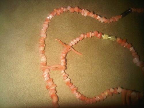 Coral Necklace & Bracelet Set