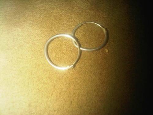 Vintage Sterling Silver Loop Earings