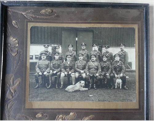 Very Rare Old 1922 - 1942 PHOTGRAPH  East Rand Fire/Police Station /Armed forces in UNIFORM