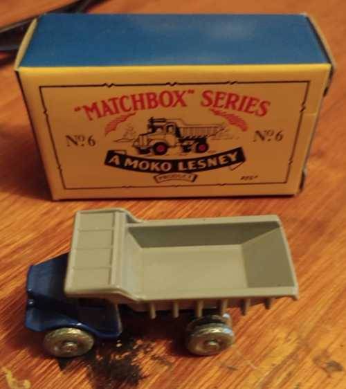 MATCHBOX SERIES NO. 6 - MOKO LESNEY DUMP TRUCK IN BOX TMS6