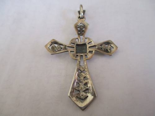 Sterling Silver Marcasite Cross- Pendant